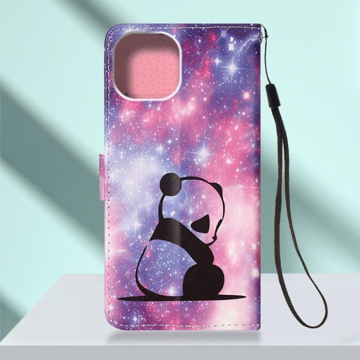 Bild 3, iPhone 14 Fodral Med Tryck Galaxy Panda