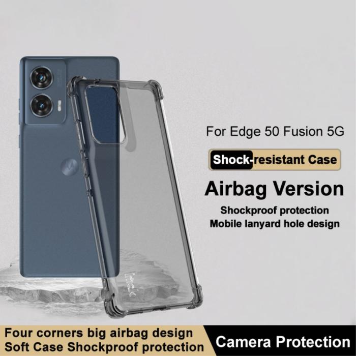 Bild 2, IMAK Motorola Edge 50 Fusion 5G TPU Skal Tonad Svart
