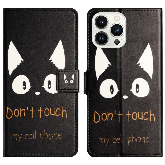 Bild 1, iPhone 16 Pro Max Fodral Med Tryck Dont Touch Katt