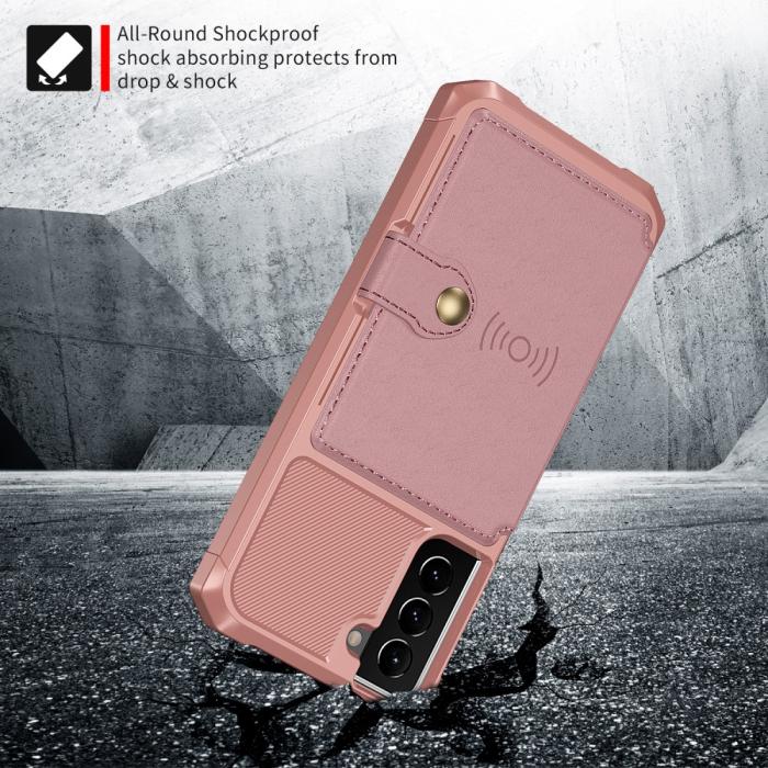 Bild 3, Samsung Galaxy S22 Plus Skal Med Magnetisk Plånbok Roséguld