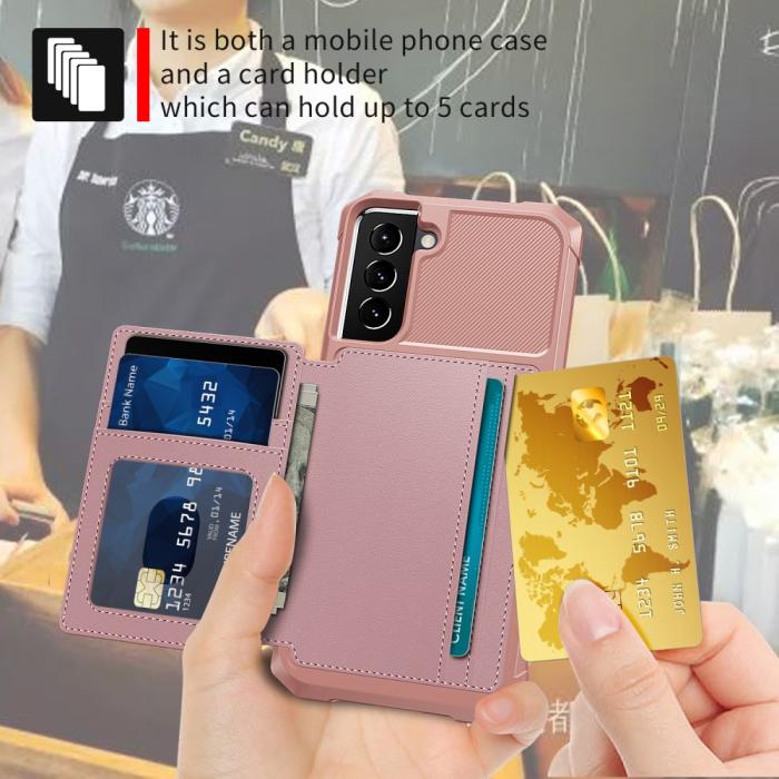 Bild 4, Samsung Galaxy S22 Plus Skal Med Magnetisk Plånbok Roséguld