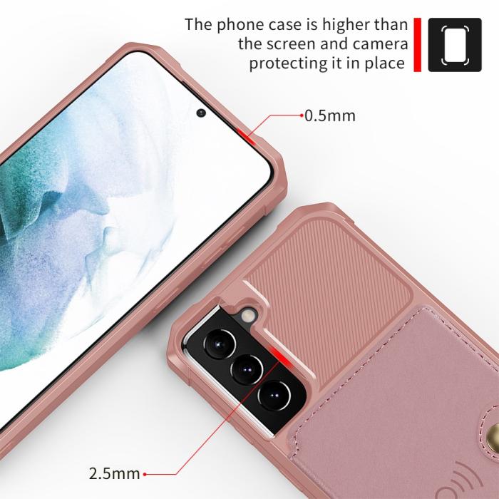 Bild 5, Samsung Galaxy S22 Plus Skal Med Magnetisk Plånbok Roséguld