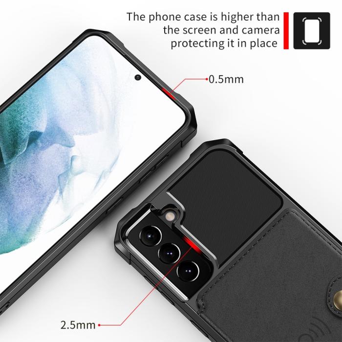 Bild 5, Samsung Galaxy S22 Plus Skal Med Magnetisk Plånbok Svart