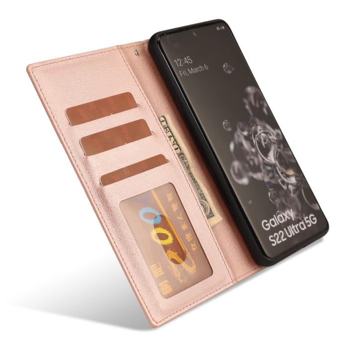 Bild 4, Samsung Galaxy S23 Ultra 2in1 Magnet Fodral Roséguld