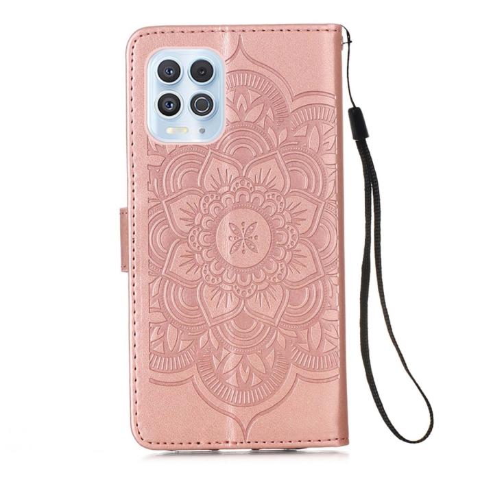 Bild 3, Motorola Moto G100 Fodral Läder Dream Catcher Roséguld