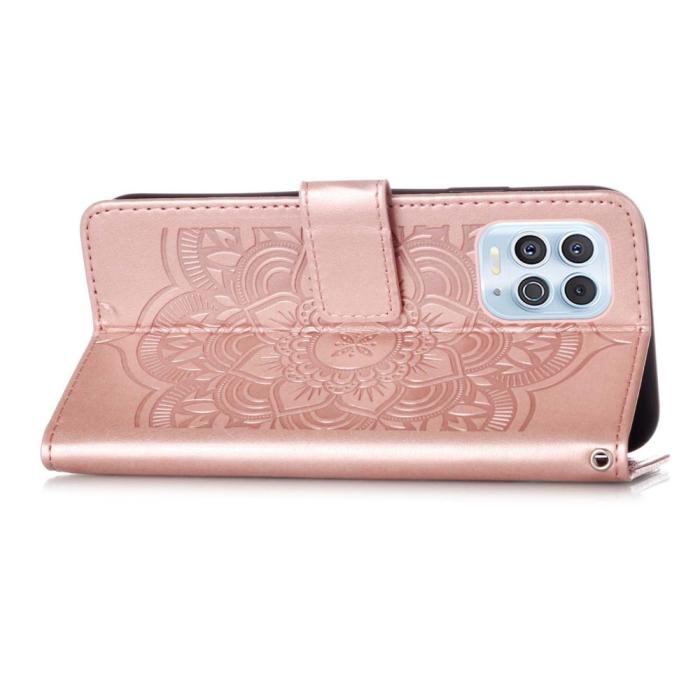 Bild 5, Motorola Moto G100 Fodral Läder Dream Catcher Roséguld