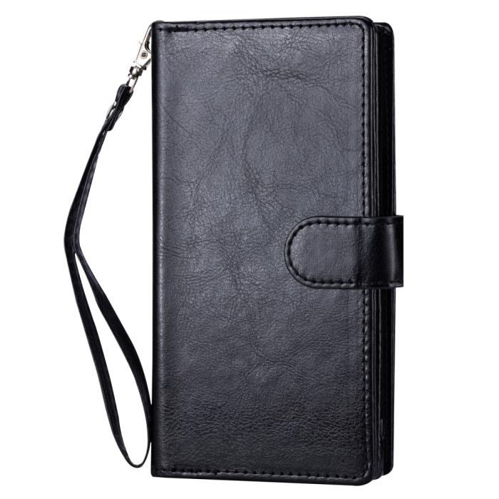 Bild 2, iPhone 12 Pro Max - 9-korts 2in1 Magnet/Fodral - Svart