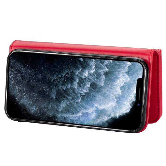 Bild 4, iPhone 12 Pro Max - 9-korts 2in1 Magnet/Fodral - Röd
