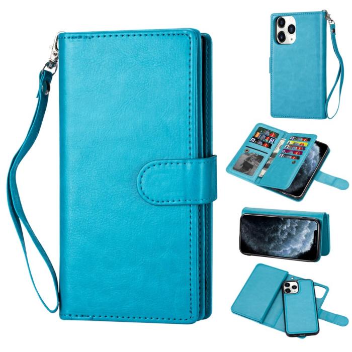 Bild 1, iPhone 12 Pro Max - 9-korts 2in1 Magnet/Fodral - Blå