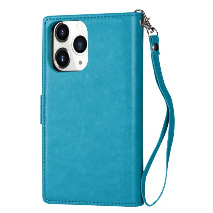 Bild 3, iPhone 12 Pro Max - 9-korts 2in1 Magnet/Fodral - Blå