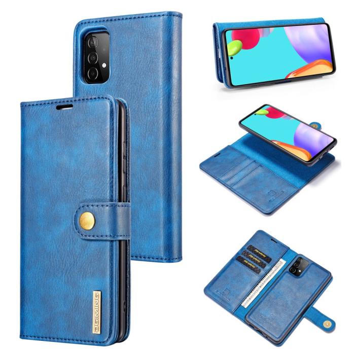Bild 2, Samsung Galaxy A52 / A52s - DG.MING 2in1 Magnet Fodral - Blå