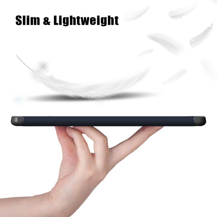Bild 4, Galaxy Tab S7 FE/S7 Plus/S8 Plus Tri-Fold Fodral Med Pennhållare Mörk Blå
