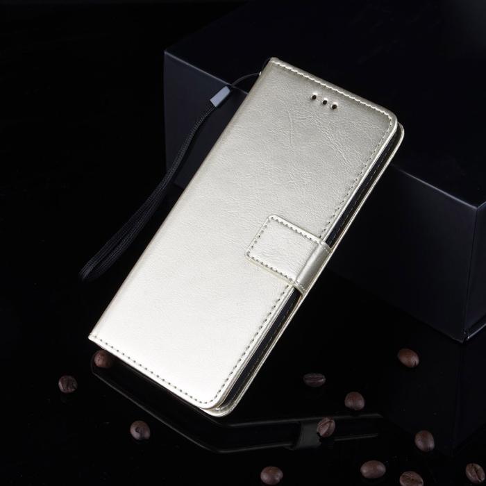 Bild 6, iPhone 13 Pro Max - Klassiskt Läder Fodral - Guld