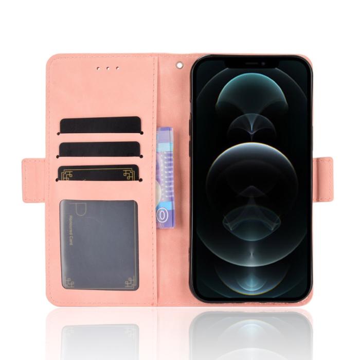 Bild 4, iPhone 13 Pro Max - Fodral Med Avtagbart Kortfodral - Ljus Rosa