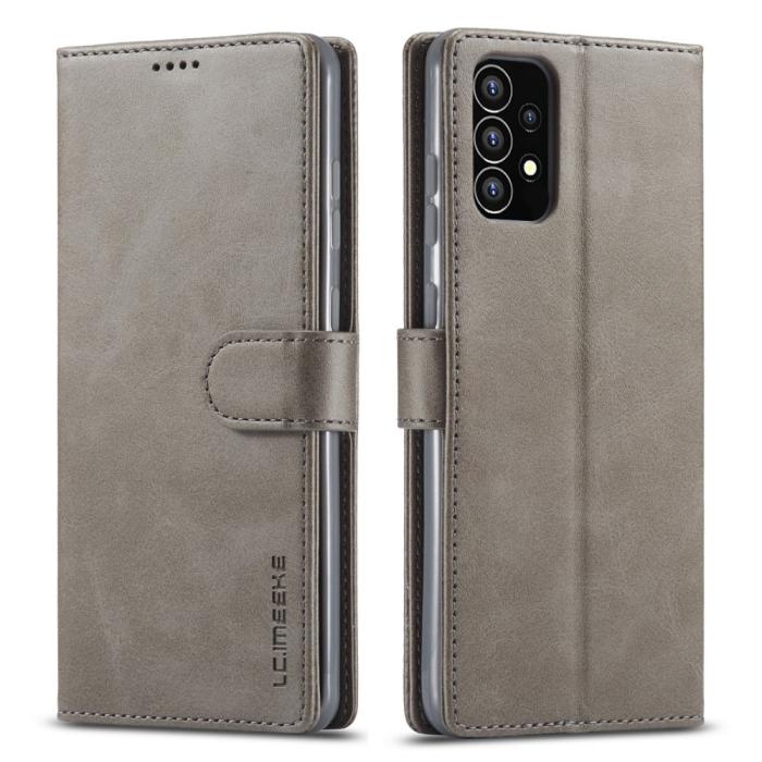 Bild 1, LC.IMEEKE Samsung Galaxy A53 5G Fodral Läder Grå