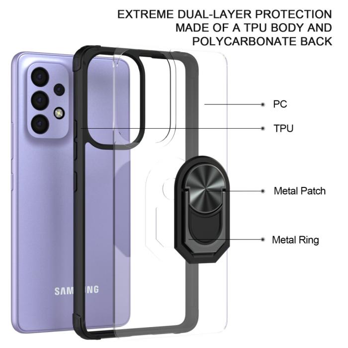 Bild 2, Samsung Galaxy A53 5G Skal Shockproof Ring Svart