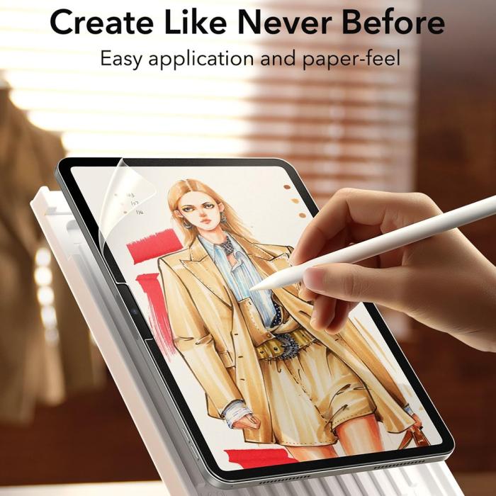 Bild 3, ESR iPad Pro 13 2024 Skärmskydd 2-PACK Paper Feel