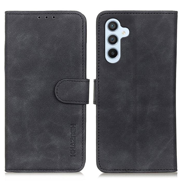 Bild 1, KHAZNEH Galaxy A34 5G Fodral Retro Läder Svart