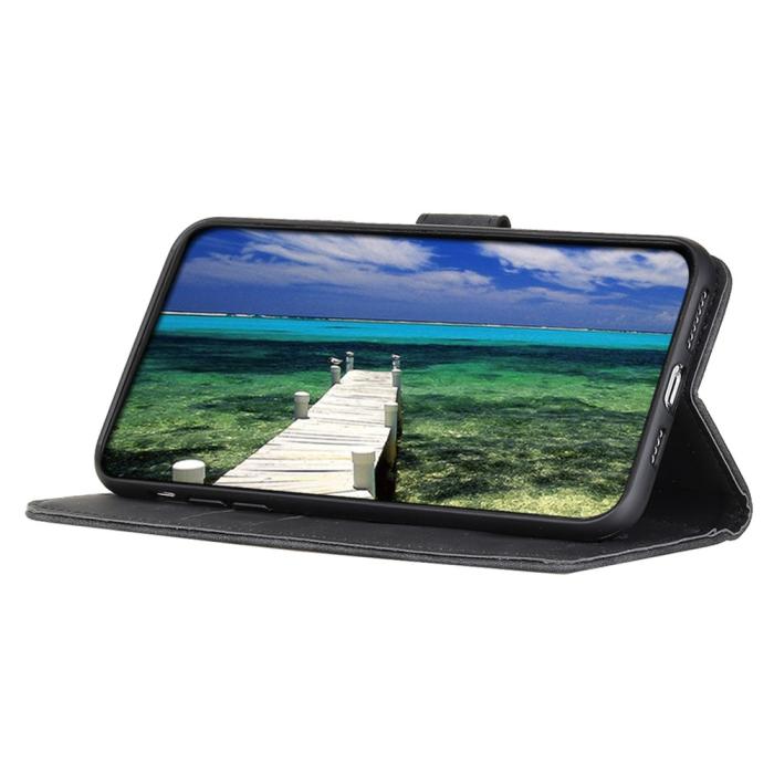 Bild 2, KHAZNEH Galaxy A34 5G Fodral Retro Läder Svart