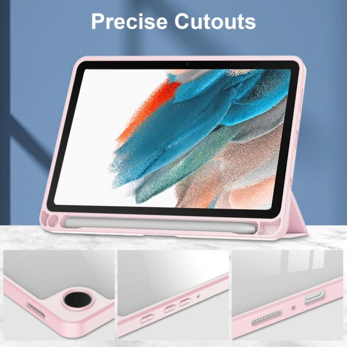Bild 2, Samsung Galaxy Tab A9 Fodral Hybrid Pennhållare Rosa