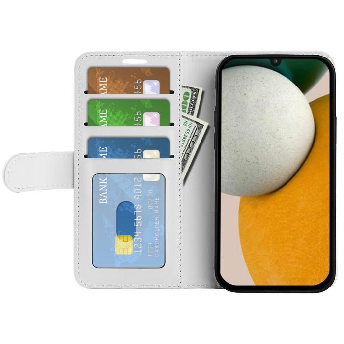 Bild 2, Samsung Galaxy A15 5G Fodral Läder Vit
