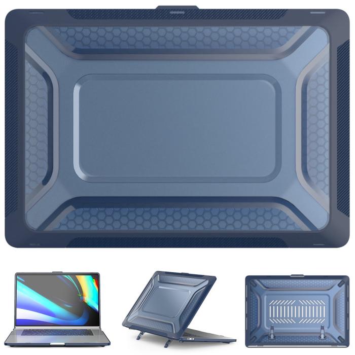 Bild 2, MacBook Pro 16 2019 Skal Med Kickstand Safirblå