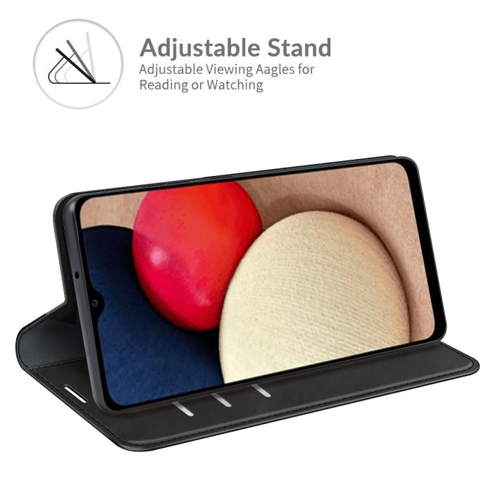 Bild 4, Samsung Galaxy A03s Magnetisk Flip Fodral Svart