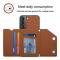 Samsung Galaxy S22 Skal Skin Touch Med Kortfack Brun