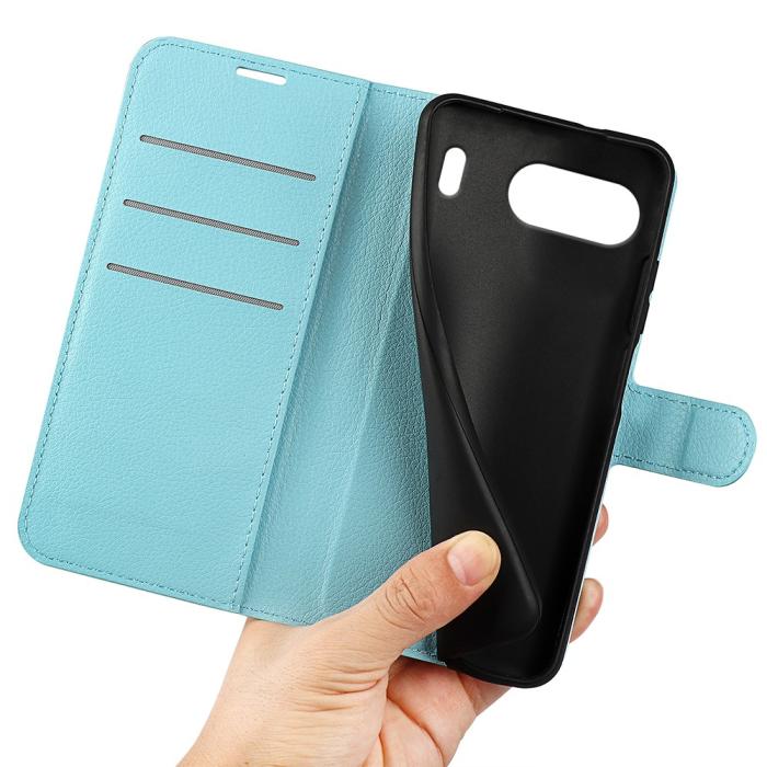Bild 4, OnePlus Nord 4 Fodral Litchi Läder Blå