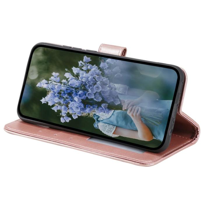 Bild 3, Samsung Galaxy S23 FE Fodral Mandala Läder Roséguld