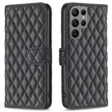Samsung Galaxy S25 Ultra Fodral Diamond L&auml;der Svart