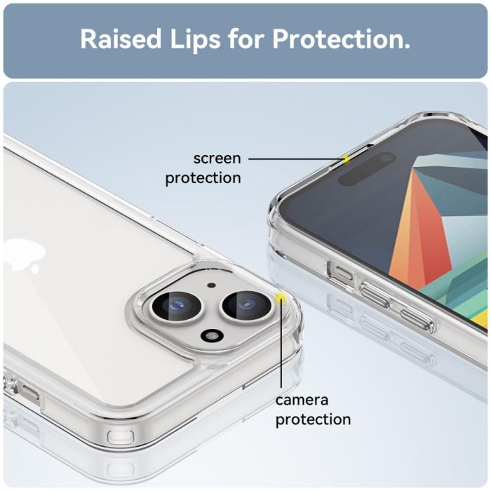 Bild 5, iPhone 15 Skal Akryl/TPU Transparent