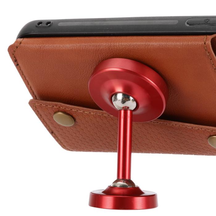 Bild 4, Samsung Galaxy S25 Skal Läder Med 2 Kortfack Och Magnet