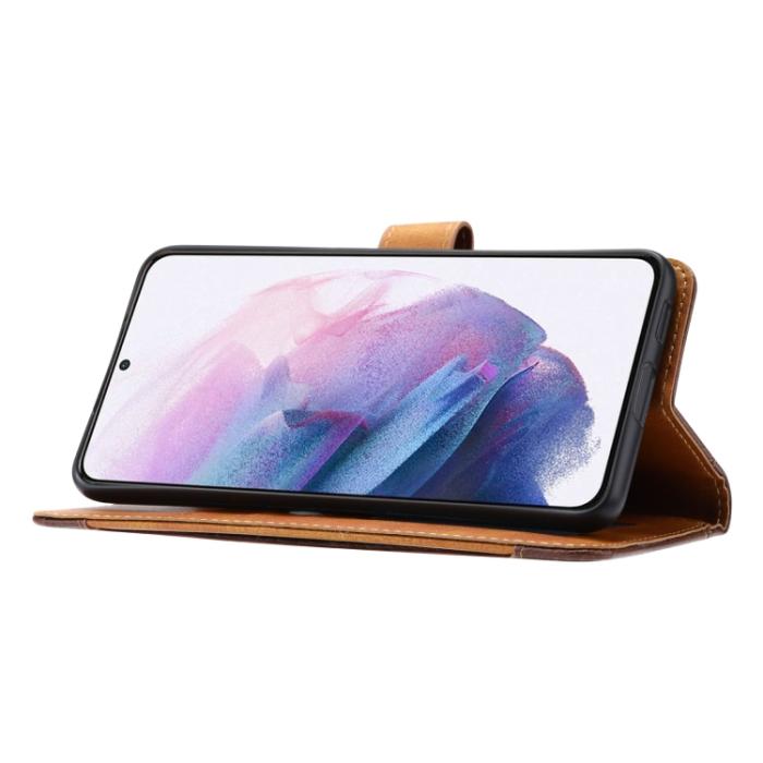Bild 5, Samsung Galaxy S21 FE Fodral Premium Med Frontficka Svart