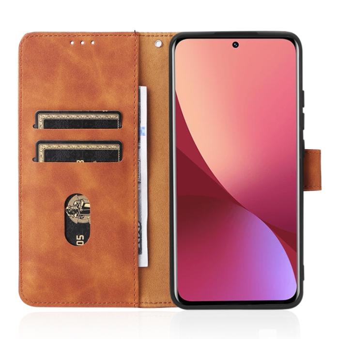 Bild 6, Xiaomi 12 Fodral Skin Touch Läder Brun