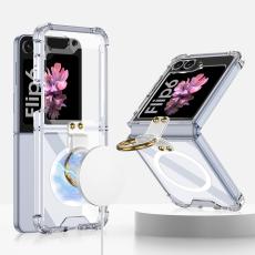 GKK Galaxy Z Flip 6 / 7 FE Skal Med Ringhållare Magsafe Transparent
