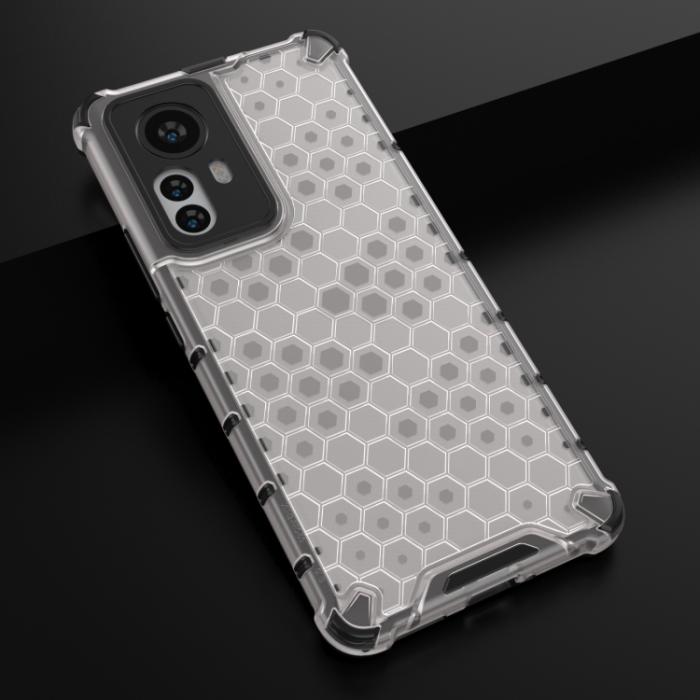 Bild 2, Xiaomi 12 Pro Skal Hybrid Honeycomb Vit