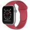 Apple Watch 38/40/41 mm Silikon Armband (M/L) Crimson