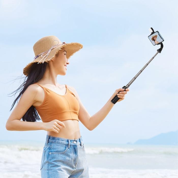 Bild 2, MCDODO Selfie Stick Med Lampa Bluetooth Svart