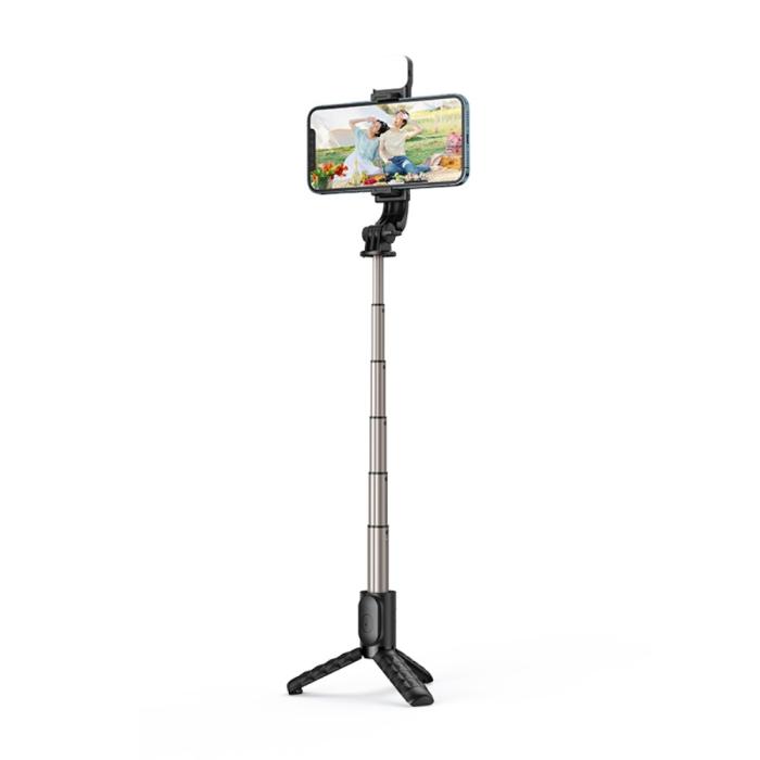 Bild 3, MCDODO Selfie Stick Med Lampa Bluetooth Svart
