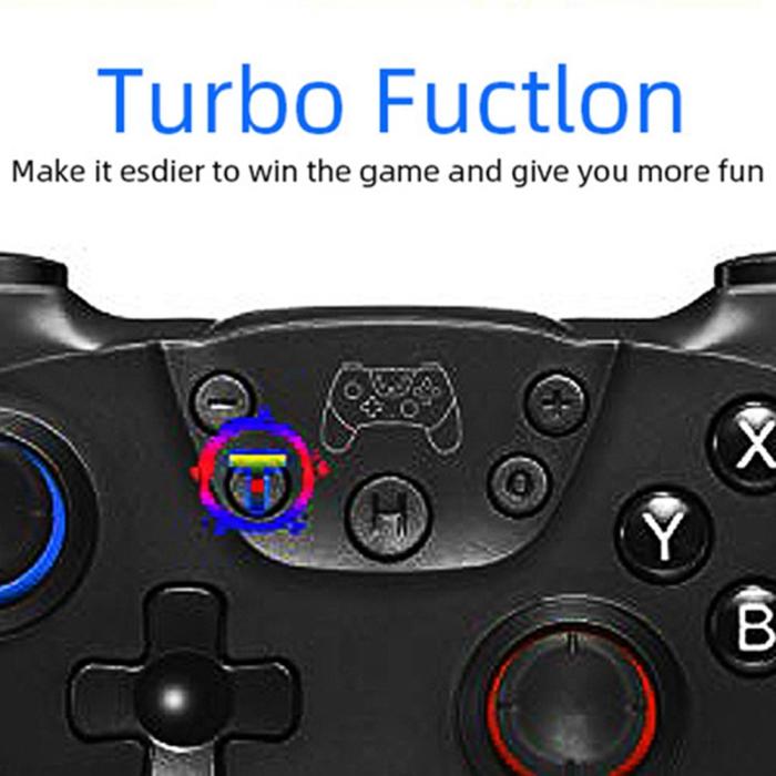 Bild 4, DATA FROG Trådlös Handkontroll För Nintendo Switch/PC Svart/Röd/Blå