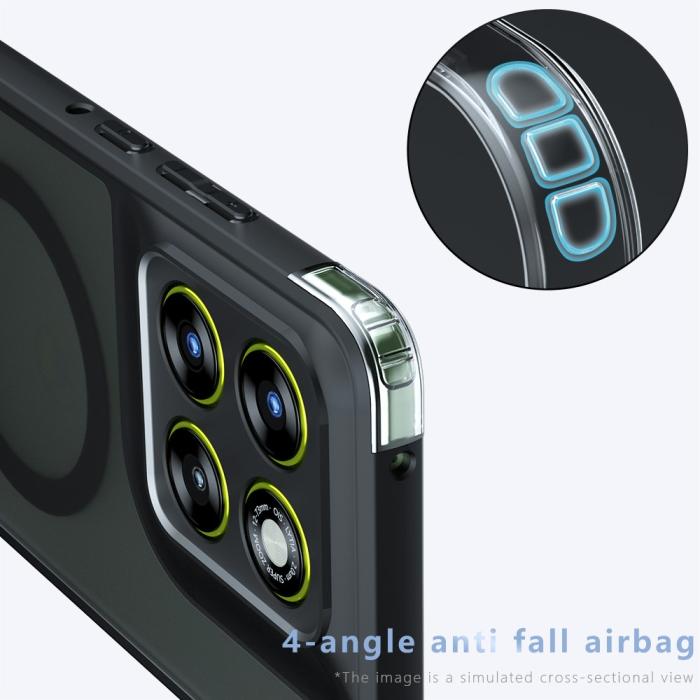 Bild 3, Motorola Edge 70 Skal MagSafe Hybrid Transparent / Svart