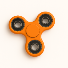 Fidget Spinner Ultra Spin Trio - Orange