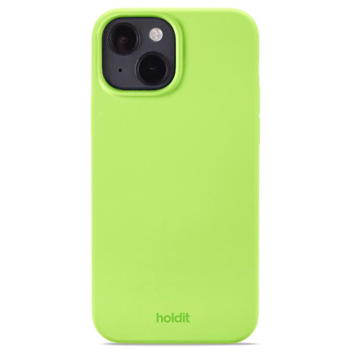 Bild 1, holdit iPhone 14/13 Mobilskal Silikon Acid Green