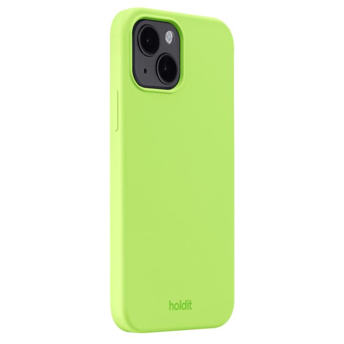 Bild 2, holdit iPhone 14/13 Mobilskal Silikon Acid Green