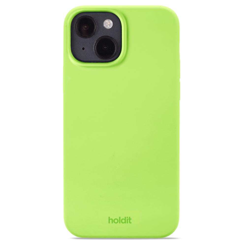 holdit iPhone 14/13 Mobilskal Silikon Acid Green