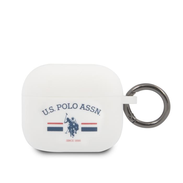 Bild 1, U.S. Polo Horses Flag AirPods 3 Fodral Vit
