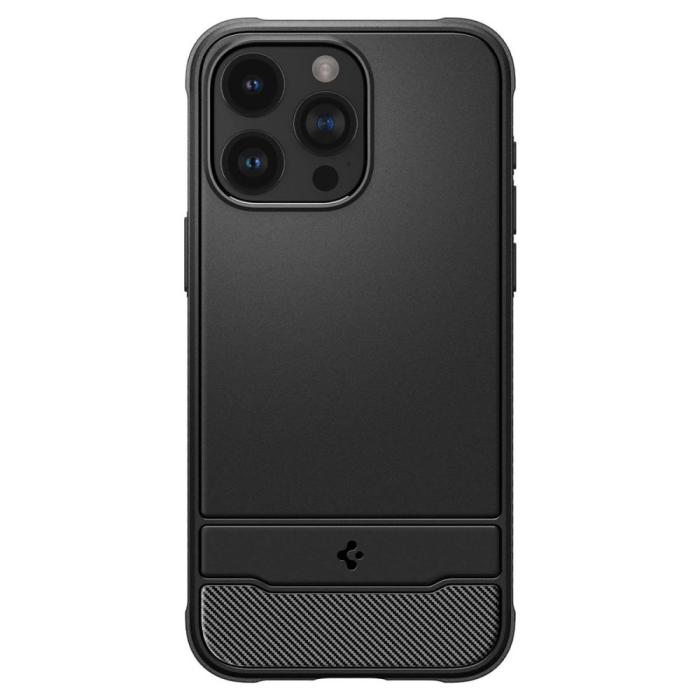 Bild 2, Spigen iPhone 15 Pro Skal MagSafe Mag Rugged Armor Matt Svart