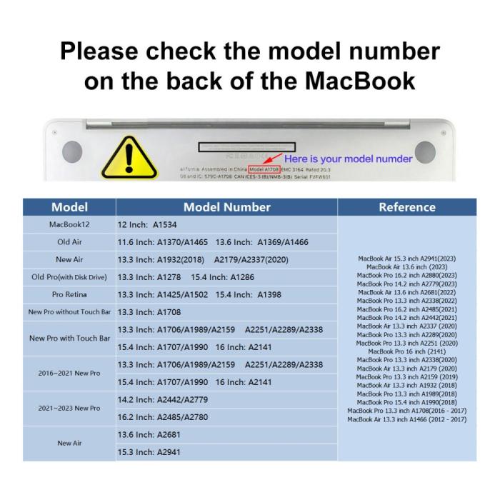 Bild 6, ENKAY MacBook Air 15 2023 Skal Shockproof Svart Glitter