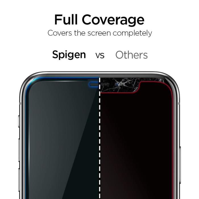 Bild 6, Spigen iPhone 11 / XR ALM Glas FC Heltäckande Skärmskydd